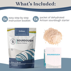 Cultures For Health Artisan Sourdough Starter Culture unbleached rye flour ingredient highlighting pure flavor potential