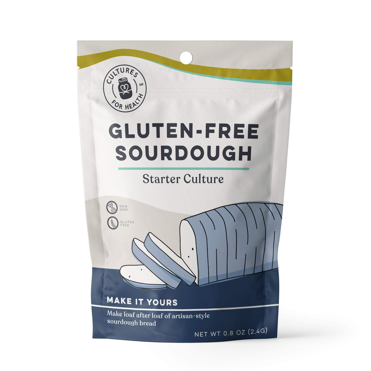 Cultures For Health gluten-free sourdough starter pack for beginners.
