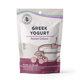 Cultures For Health Greek Yogurt Starter heirloom 2-Pack on white background for easy at home yogurt