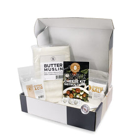 Cultures For Health Mozzarella Ricotta kit ingredients ready for easy at-home cheese making