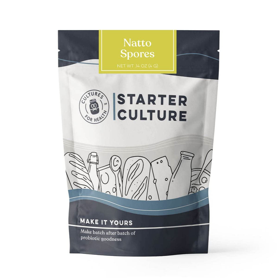 Cultures For Health natto starter spores pack for authentic home fermentation.