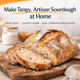 Cultures For Health Rapid Sourdough Starter bubbling signals fermentation before shaping dough