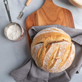 Cultures For Health sourdough starter third-party testing badge.