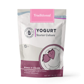 Cultures For Health traditional yogurt starter 4-pack helps you make fresh yogurt at home.