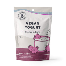 Cultures For Health vegan yogurt starter box with direct-set packets for convenient home use.
