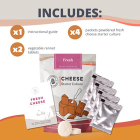 Direct-set mesophilic packets speed fresh cheese in under a week.