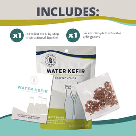 Fermenting with Cultures For Health water kefir grains in a jar