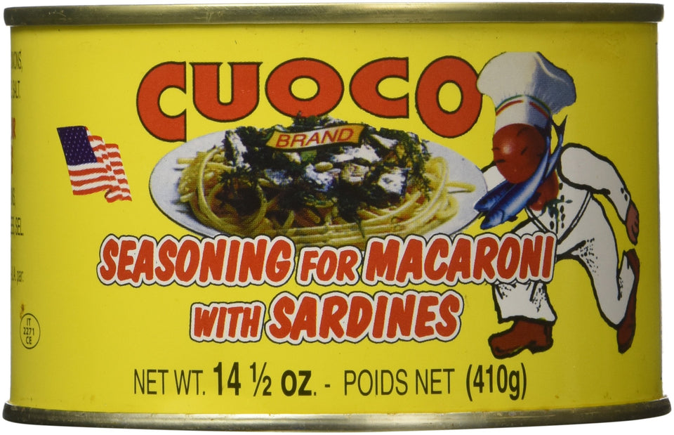 Cuoco Pasta with Sardines Condiment jar close-up; authentic Italian flavor in a versatile sauce
