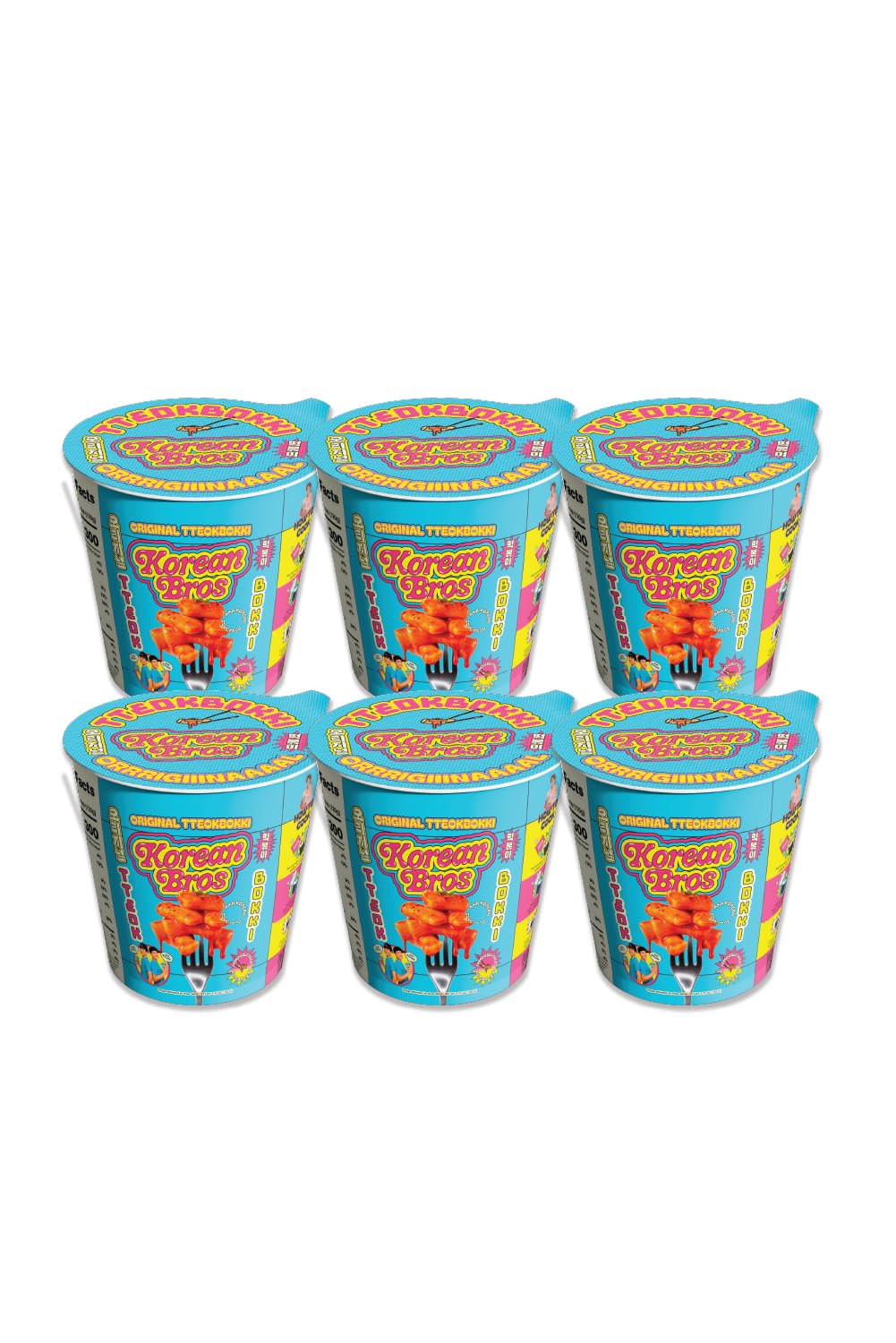 CUP BOKKI finished cup with scallions and toppings for versatile serving