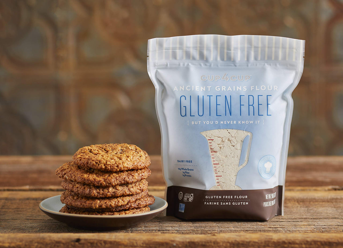 Cup4Cup Ancient Grains Flour nutrition per serving highlighting whole grains.