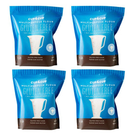 Cup4Cup gluten-free flour 3lb packaging on shelf for easy gluten-free cooking.