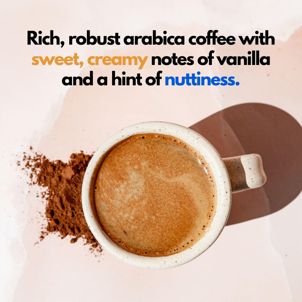 Cuppa Healthy Coffee ingredients close-up with Lion's Mane and Cordyceps for cognitive clarity