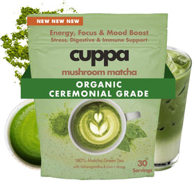 Cuppa Healthy Coffee matcha with lions mane and cordyceps for focused energy