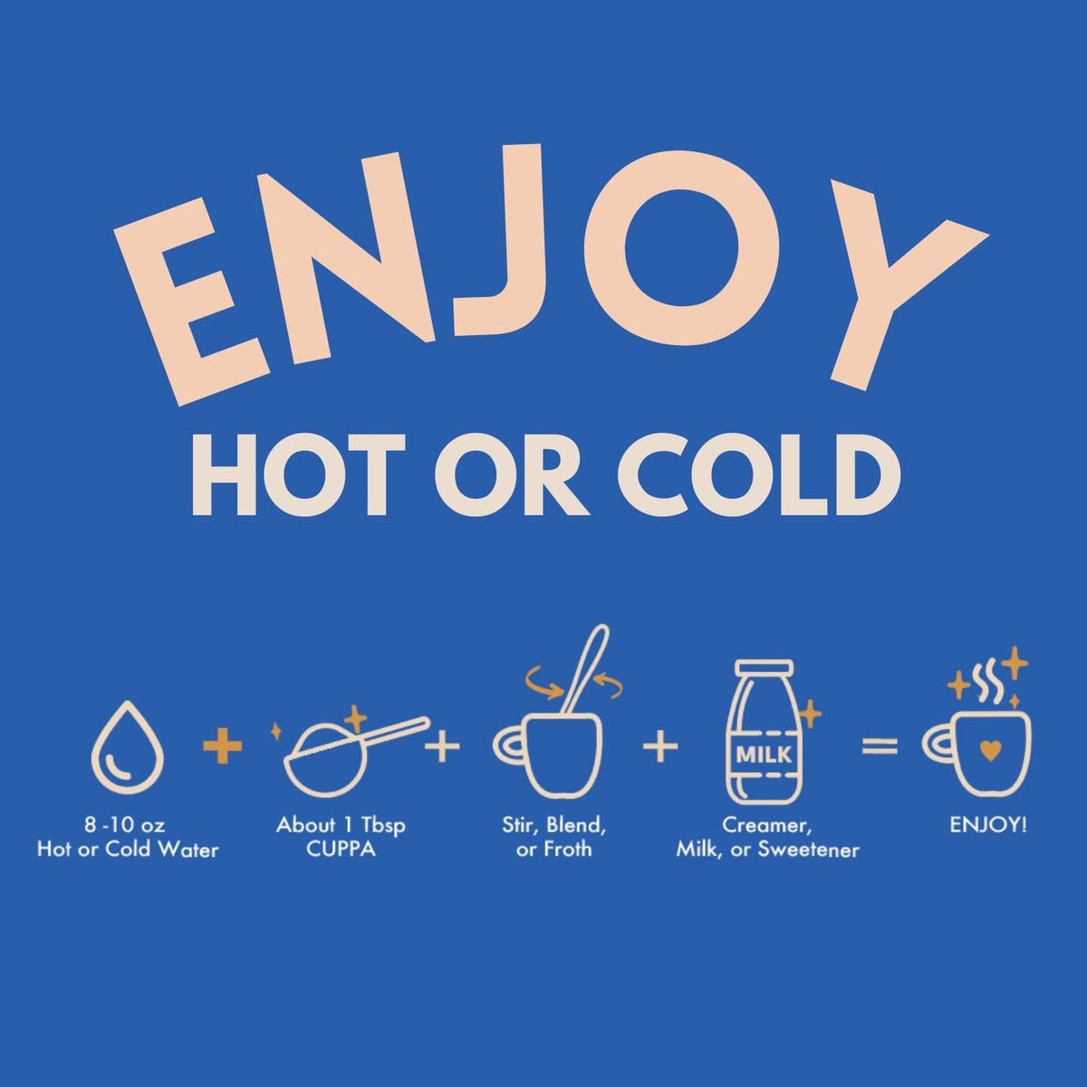 Cuppa Healthy Coffee mug with steam showcases convenient daily ritual.
