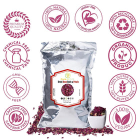 Cure wid Pure dried rose petals for tea and baking aromas
