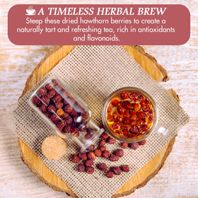 Cure Wid Pure organic hawthorn berries close up highlighting quality