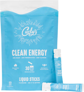 Curly's Clean Energy Stick open pack showing on-the-go energy option