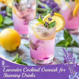 Curnue culinary lavender buds ideal for cocktails and desserts
