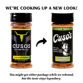 Cuso Cuts seasoning with recipe eBook bundle included for home chef ideas.