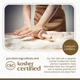 Custom Cookies Get Well: bakery-fresh cookies from a trusted kitchen