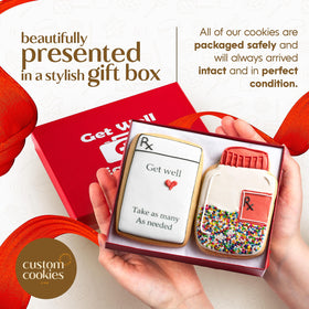 Custom Cookies Get Well: kosher-certified cookies for inclusive gifting