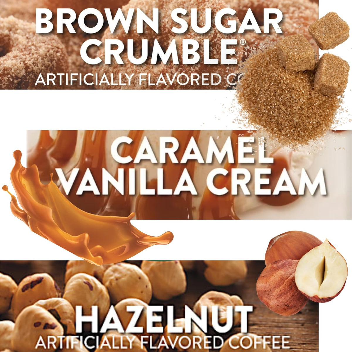 Custom Variety Pack Hazelnut flavor for a warm, comforting break.