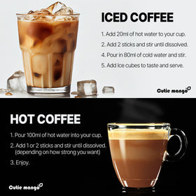 Cutie Mango Maxim Arabica 100 5 sticks, pure Arabica aroma for a refined cup.