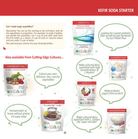 Carbonation demo with Cutting Edge Cultures kefir soda kit.