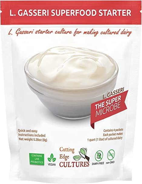 Cutting Edge Cultures L. Gasseri SuperFood starter jar, rich culture with billions of live bacteria