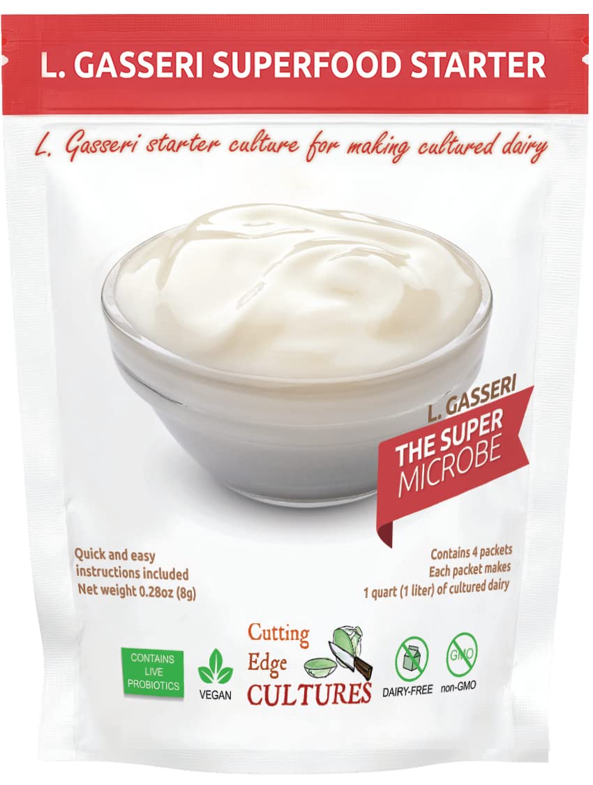 Cutting Edge Cultures L. Gasseri SuperFood Starter packet ready for fermentation