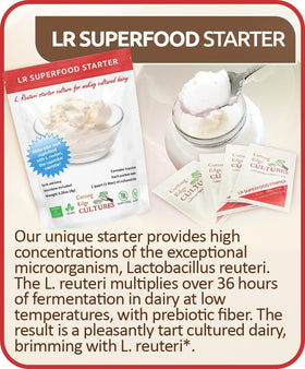 Cutting Edge Cultures LR Superfood fresh culture setup enabling slow fermentation