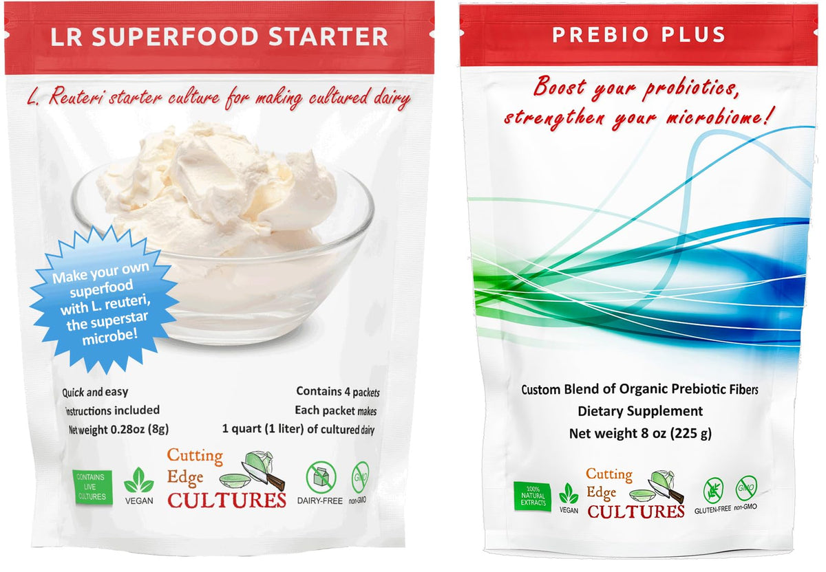Cutting Edge Cultures LR SuperFood Starter 4 Packets ready to culture probiotic dairy at home