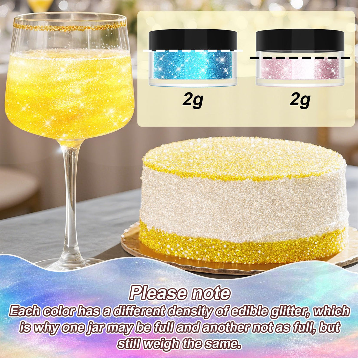 CxiRong edible-glitter-baking-finish helps DIY treats look professional and polished.