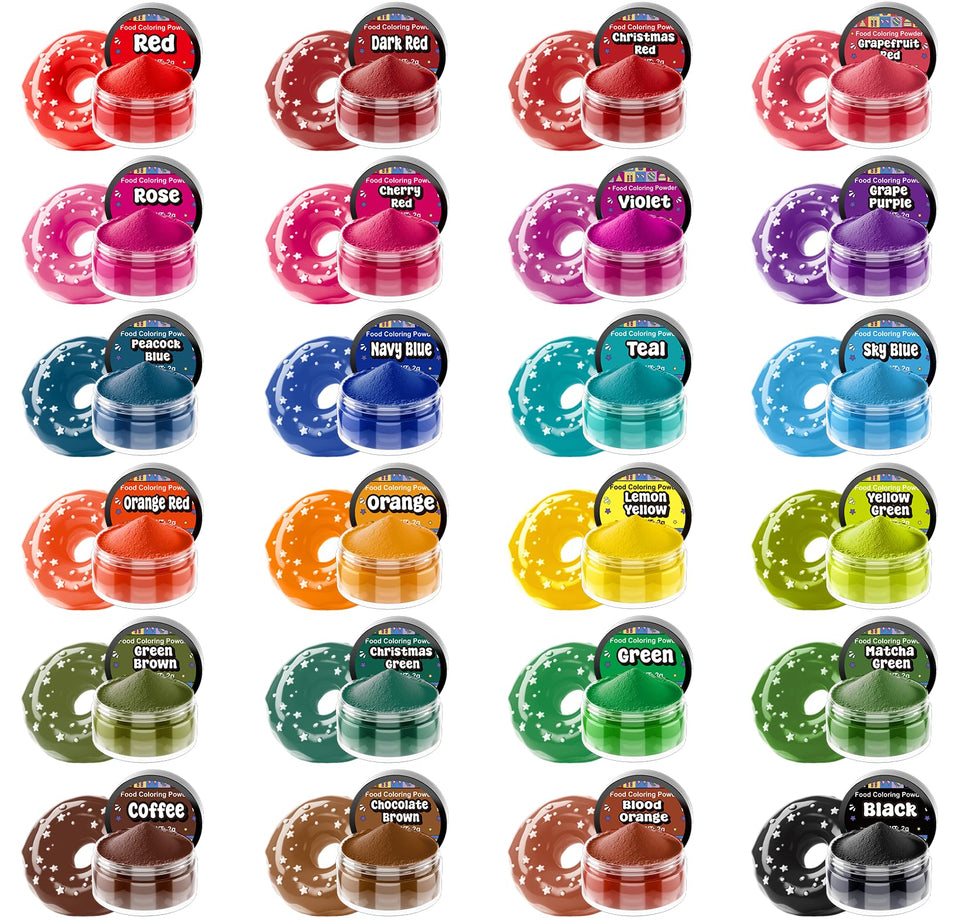 CxiRong 24-color powder bottle for vibrant cake decorating