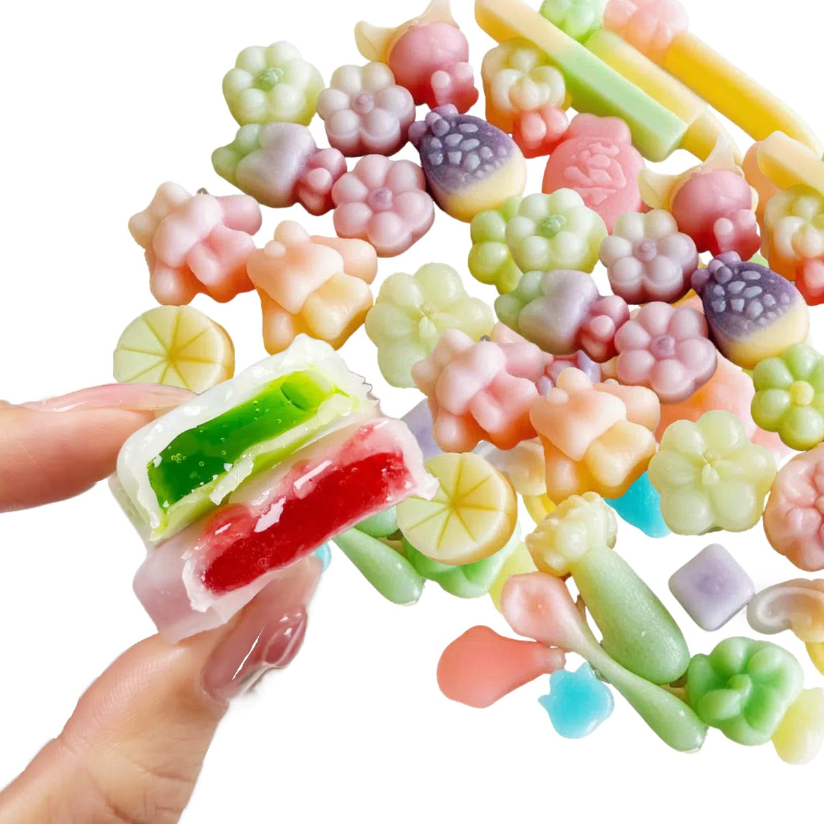 CYHJTCHS Wax Candy with a rainbow of fruit flavors, perfect party treat.