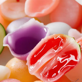 CYHJTCHS Wax Candy highlights passion fruit granules and vibrant texture.