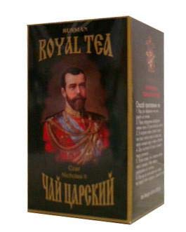 Czar Nikolas II Russian Royal Tea Delux loose leaves in a premium tin for a regal tea ritual.