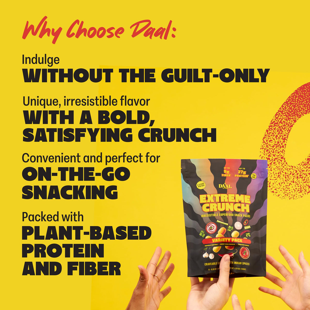 Daal By Keen 9-count variety snack pack for tasting flavors.