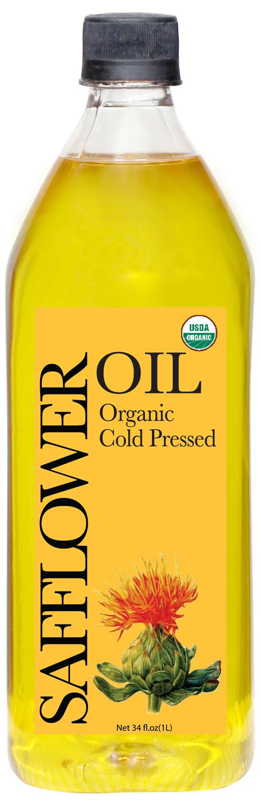 Daana safflower oil bottle with front label, ideal for high-heat cooking and dressings.