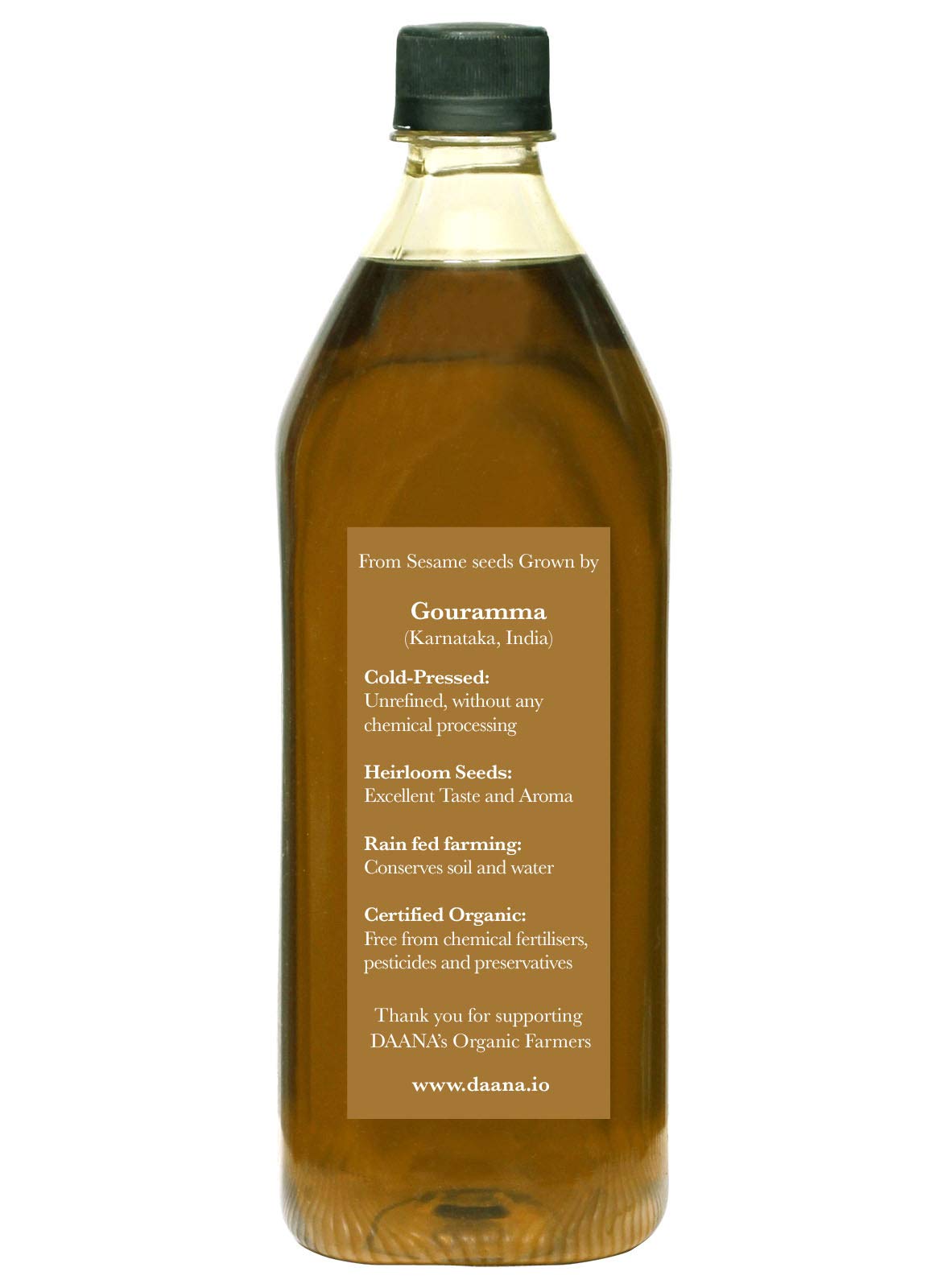 DAANA sesame oil pour scene shows easy drizzle for pan-searing