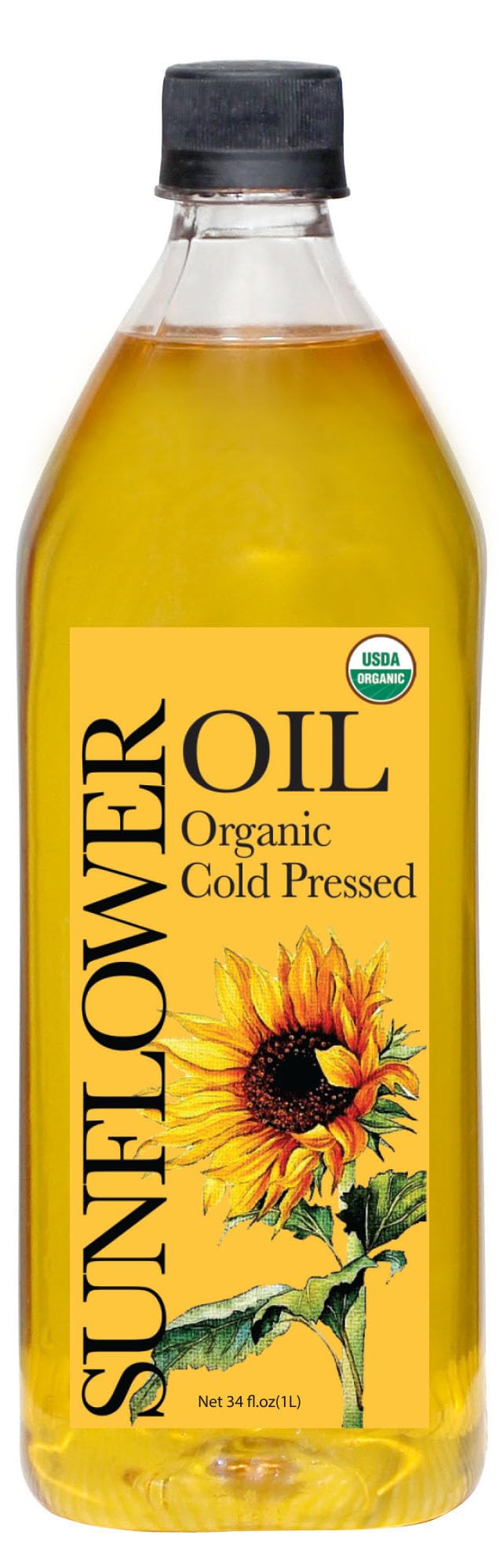 DAANA sunflower oil bottle pour highlights premium cold-pressed quality for cooking