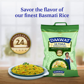 Daawat Ultima Basmati Rice fragrance aroma implies rich scent and dining anticipation
