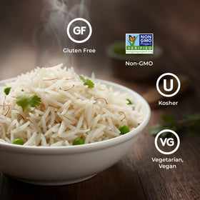 Daawat Ultima Basmati Rice pilaf and curry use shows versatile pairing