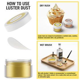 DaCool lemon yellow oil color brightens cookies and pastries
