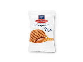 Daelmans mini caramel stroopwafel inner chewy with satisfying center