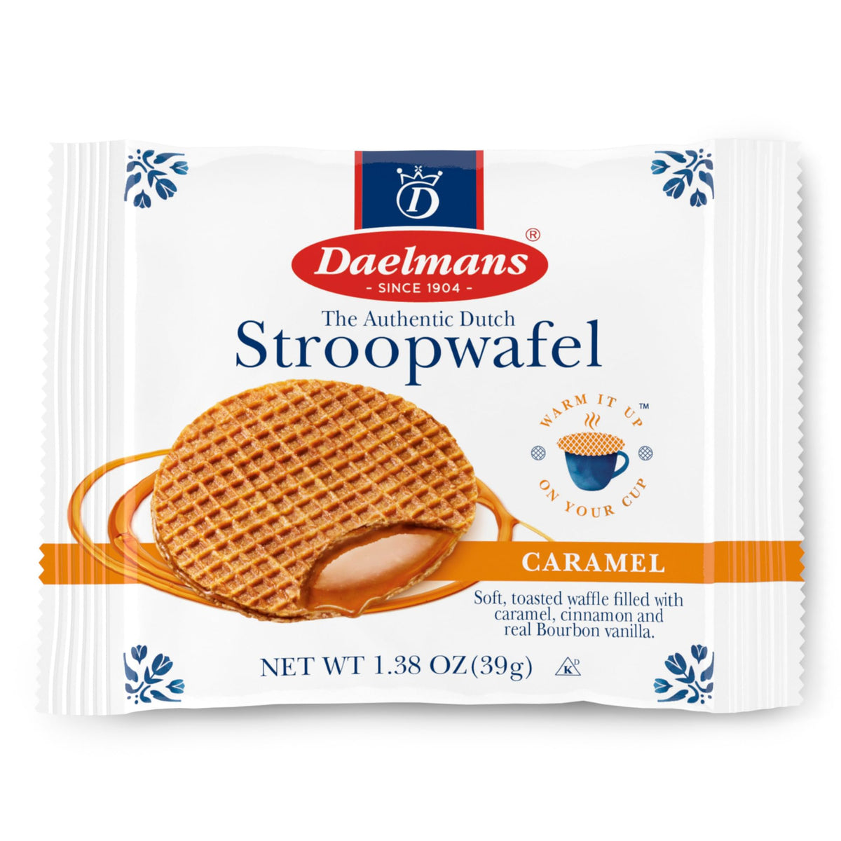 Daelmans Stroopwafel caramel wrapped package ideal for gifting.