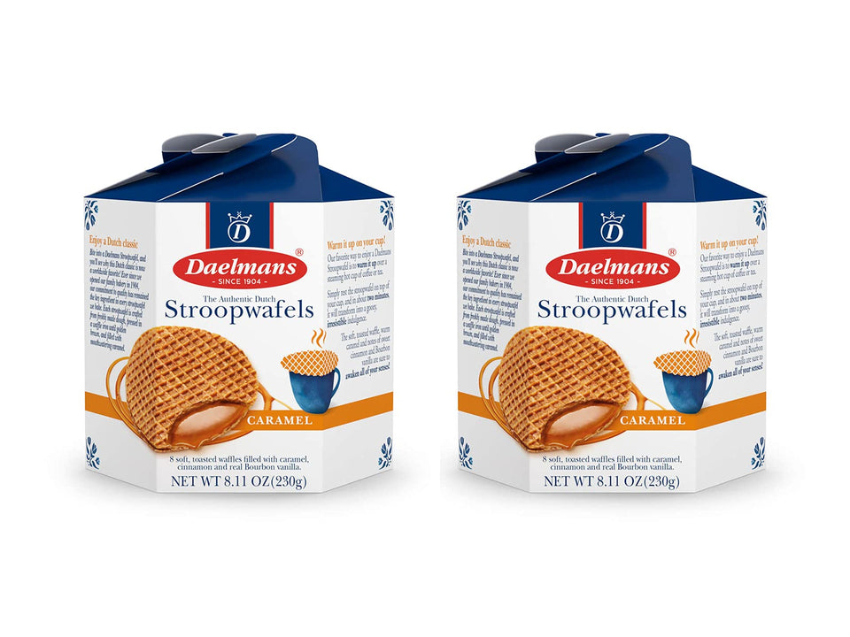 Daelmans 2-pack box front, gift-ready packaging for sharing.