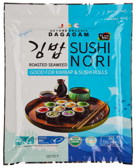 DAGAGAM Organic Sushi Nori packaging shows premium quality for home sushi making.