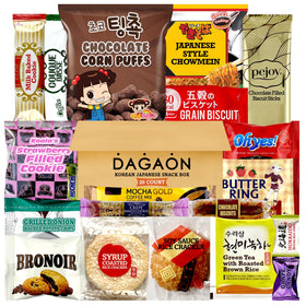 Dagaon Korean Japanese Snack Box 20-count assortment, great for sharing.