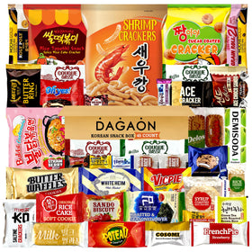 DAGAON Korean Snack Box front view, ideal for gifting and sharing.